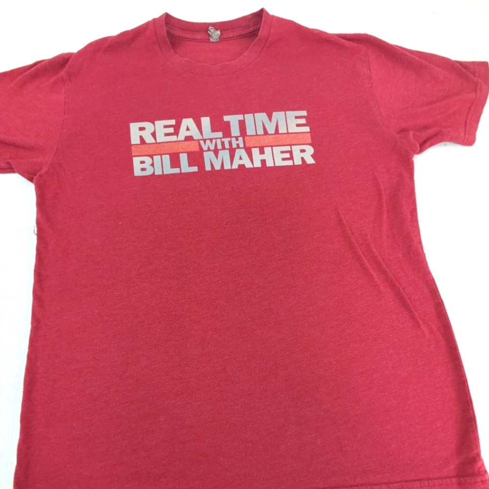 Real Time with Bill Maher Red T-Shirt Medium